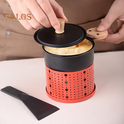 Портативная сырная печь с подсвечником и лопаткой, экономящая место, простая и элегантная плавильная печь для сыра, многофункциональная сковорода-жаровня