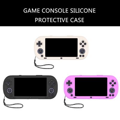Корпус с полным покрытием для игровой консоли Trimui Smart Pro, силиконовый защитный чехол, устойчивый к царапинам, со шнурком