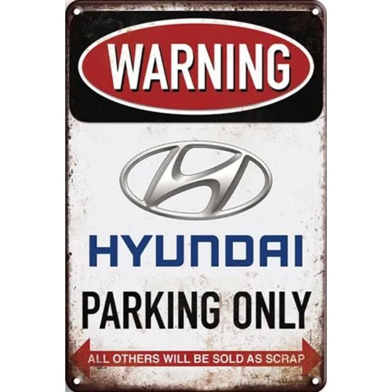 Lamborghini Parking Only Sign, Retro Metal Car Decor Plaque