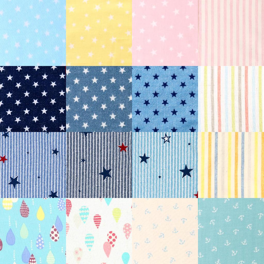 Детский набор из 30 половинных носовых платков из марли, симпатичный узор, набор для вечеринок и мероприятий [кластер] [кластер] [полностью