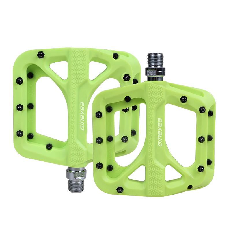 M996 Nylon Mountain Bike Pedals With Sealed Cartridge Bearings Wide Platform Anti-Slip Youth Downhill XC Riding