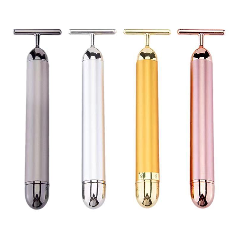 24K Beauty Massage Stick Face Electric Beauty Stick Massage Stick Beauty Massager Vibration Beauty Instrument