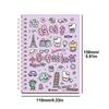 16 листов Милый K-pop Декоративный книжка-стикеры 1000+ Материал для DIY Мультяшная Вася-бумага Журнал ПЭТ Стикеры для скрапбукинга
