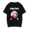 Funny John Pork Is Calling Answer Call Phone Tee Shirt for Women Pig Tops Tshirt Gothic Hip Hop T-shirt Streetwear Clothes