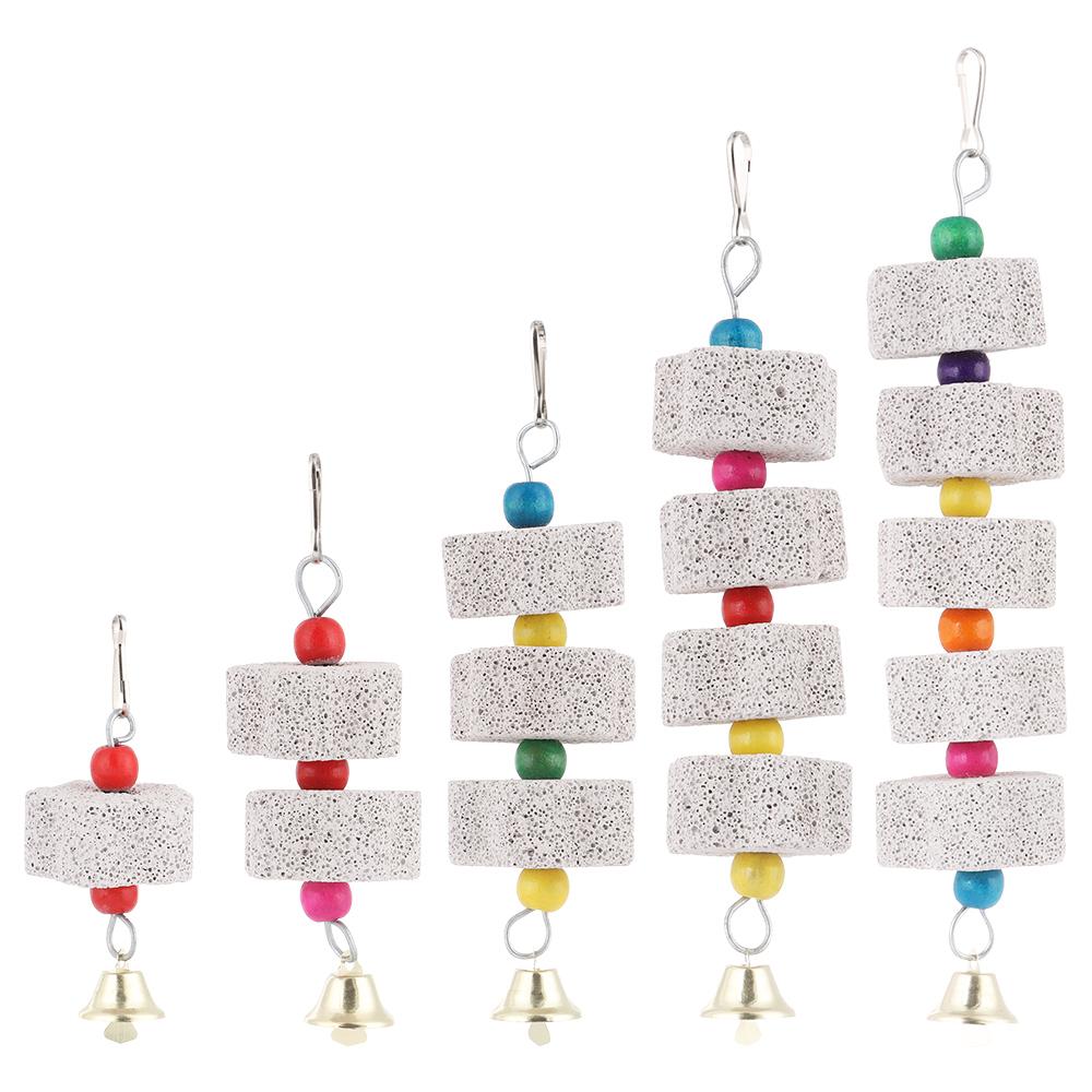 Home Tearing Pet Supplies Chewing Mineral Parrot Grinding Stone Bird Chew Toy Hanging Block