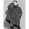 Loose Fit Black Denim Big Size Sweatshirt New High Collar Long Sleeve Women Big Size Fashion Spring Autumn 2024