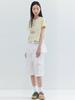 Opening Sunshine See-Through Double Layered Wrap Skirt White