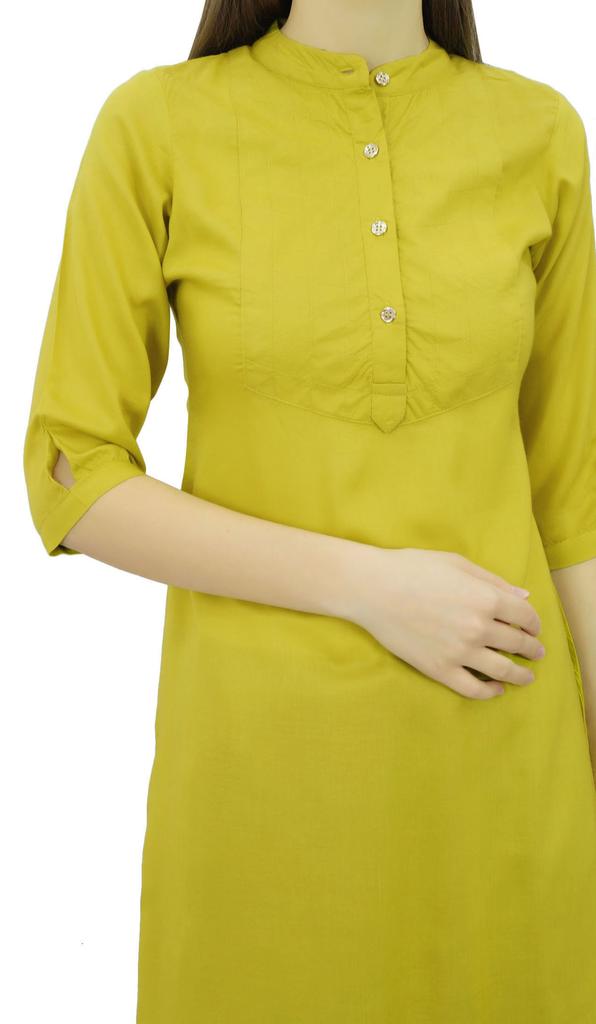 Phagun Womens Cotton Blend Indian Kurti Ethnic Kurta Casual Summer Tunic