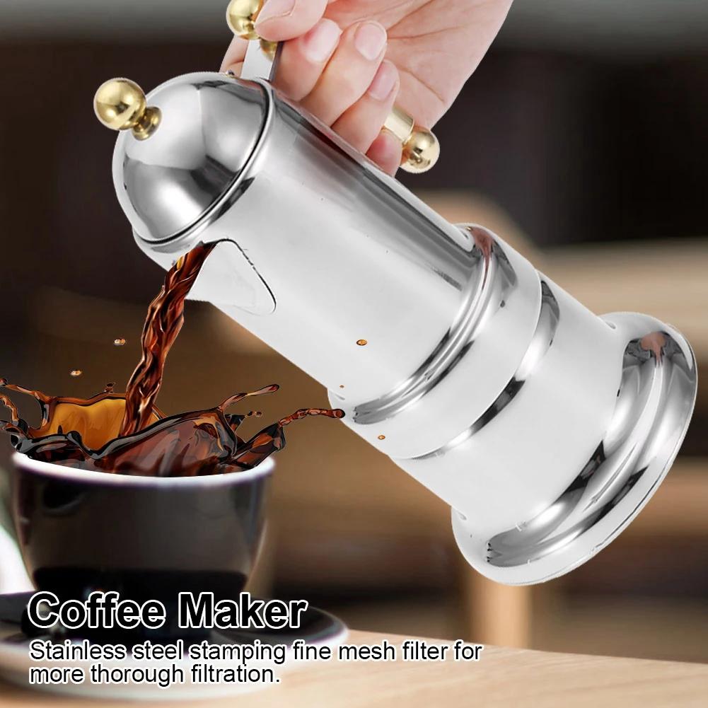 Кофеварка эспрессо Moka Pot из нержавеющей стали с предохранительным клапаном 200 мл