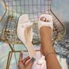 New Slipper Mules Low High Heels Shoes Summer Best Street Look Females Square Head Open Toe Bow Strappy Sandals Women