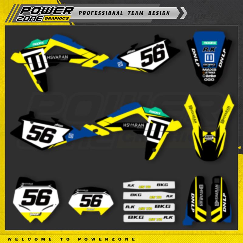 PowerZone Custom Team Graphics Decals Stickers Kit For Husqvarna TC TE WR 2005 2006 2007 TC TE WR 250 300 350 400 Stickers 01