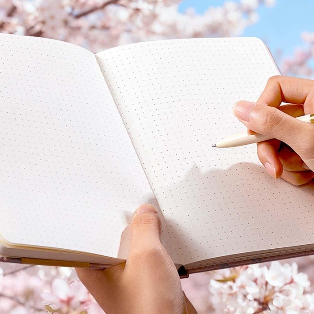 Pattern Embroidered Flower Notebook Leather Schedule Notepad Butterfly Journal Book Men