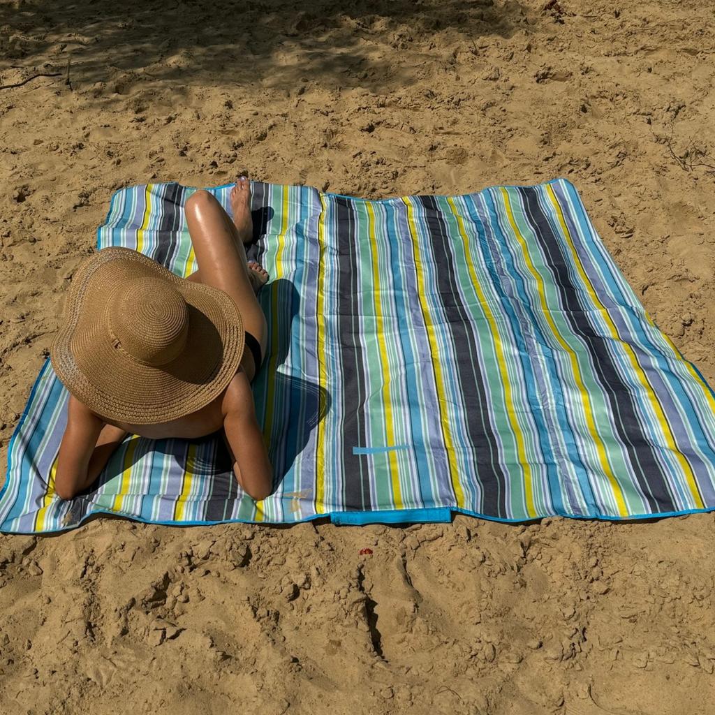 Picnic Beach Blanket 195x200 Red Checkered Pattern For Picnic Camping Mat