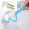 Bathroom S-shaped Toilet Brush Dead Corner Cleaning Brush Toilet Seat Brush Plastic Curved Brush Toilet Cleaning Brush