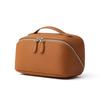 New genuine leather storage bag, exquisite multifunctional genuine leather travel makeup bag, women's compact portable toiletry bag
