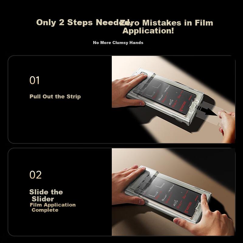 ESR Tempered Glass Screen Protector for Huawei MateX7 MateX7 Full Glue HD Full Screen Coverage Anti-Drop Quick Application Outer Screen Protec