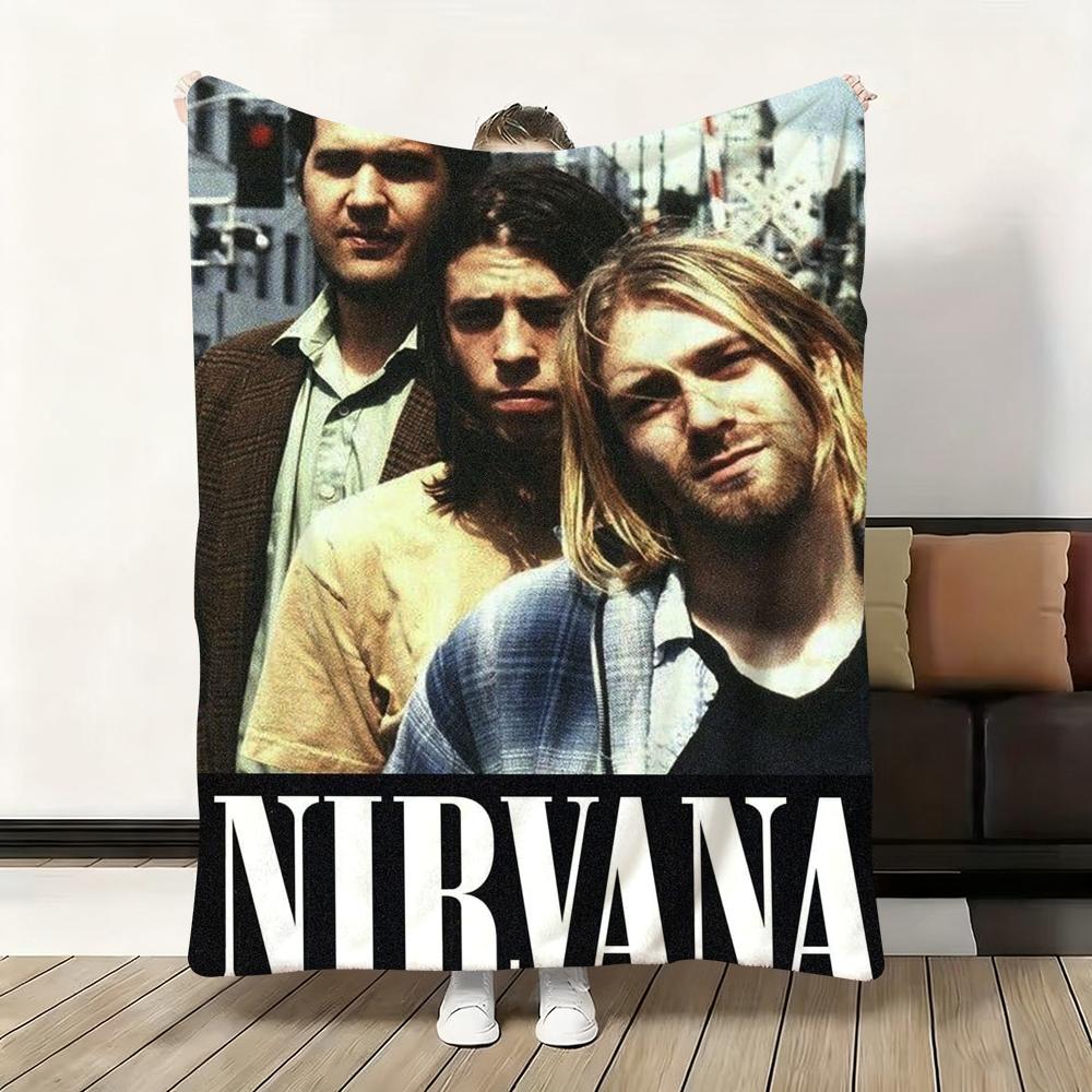 Группа Hot N-Nirvana Классический фильм Плед из фланели Пушистое Мягкое Одеяло Теплый Приятный к коже Плед для Дивана Кровати Офиса Сна Зима