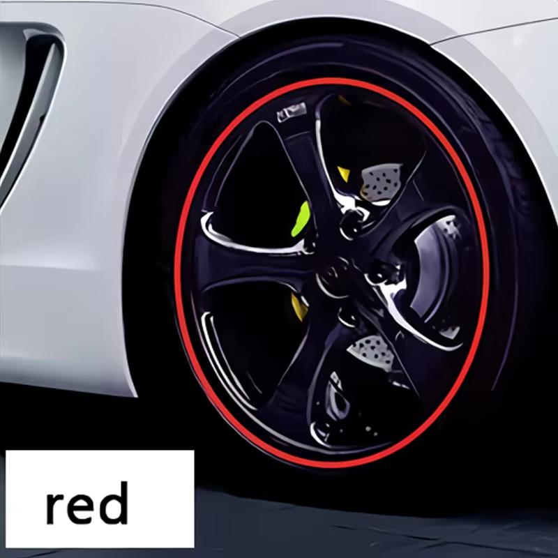 8M Flexible Wheel Rim Guard Tape Auto Hub Edge Anti-Collision Trim Universal Car Wheel Anti-Scratch Decor Strips Interior Mirrors 6