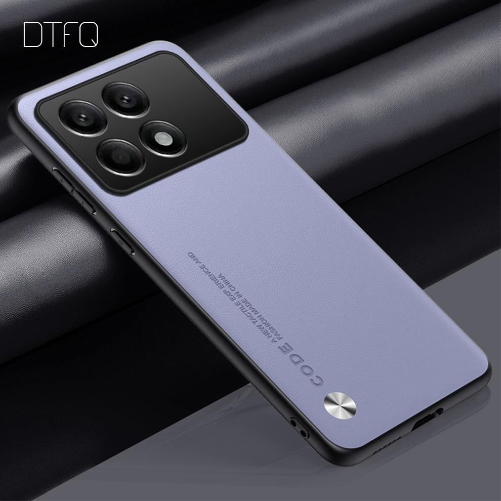 Для POCO X6 Pro 5G чехол кожаный узор задняя крышка Coque Funda противоударный роскошный кожаный чехол для Xiaomi POCO X6 Pro