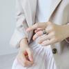 Кольца женские из серебра 925 пробы, неправильной формы, пружинка, свадебные, винтажные украшения, панк-аксессуары, GaaBou Jewellery
