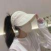 Foldable Women's Sun Hat with Wide Brim and Breathable Top - Perfect for Ponytails, Lightweight Outdoor Beach Travel Hat