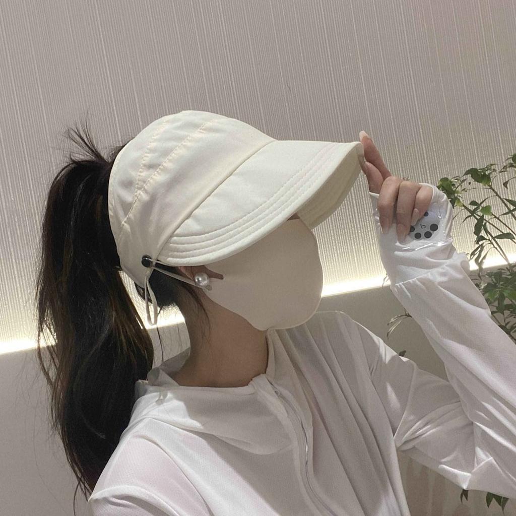 Foldable Women's Sun Hat with Wide Brim and Breathable Top - Perfect for Ponytails, Lightweight Outdoor Beach Travel Hat