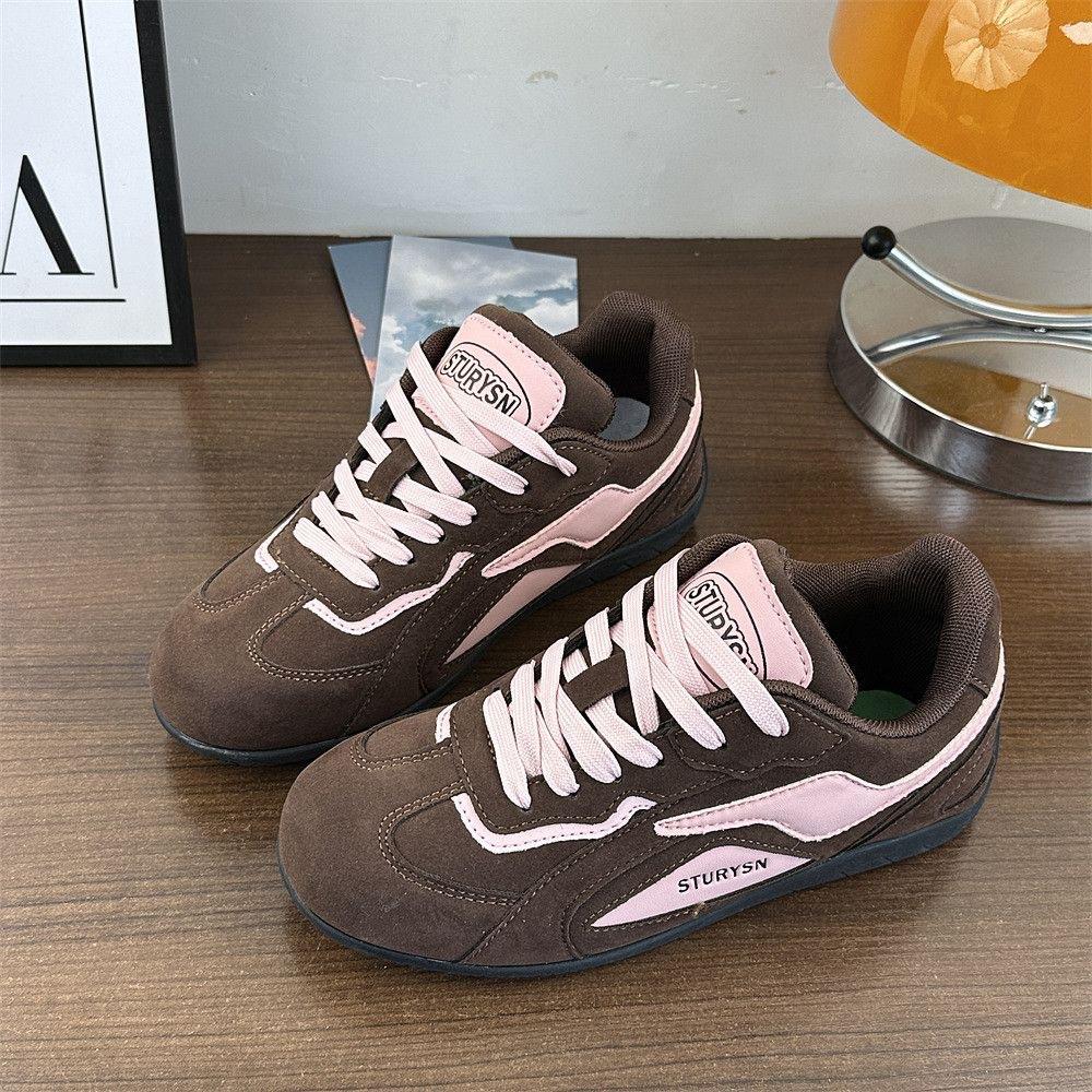 Thin-soled racing shoes Korean version ins trendy niche men and women couples retro casual Harajuku classic German training shoes board shoes