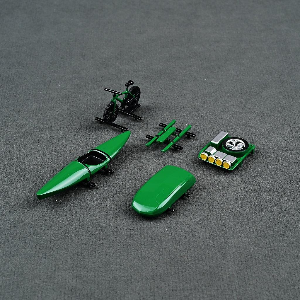 CM 1/64 Модель автомобиля из АБС-пластика, аксессуары для крыши, игрушки, серия для путешествий и бездорожья, масштаб 1/64, набор моделей велосипеда, каяка (Без Машин)
