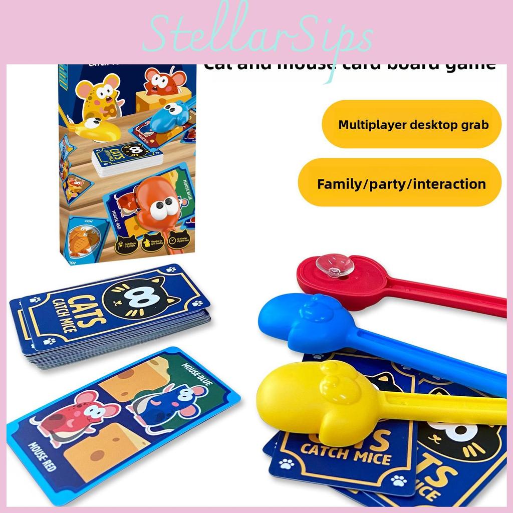 Cat Catch Mouse Childrens Board Game With Visual And Cognitive Development For Home Entertainment