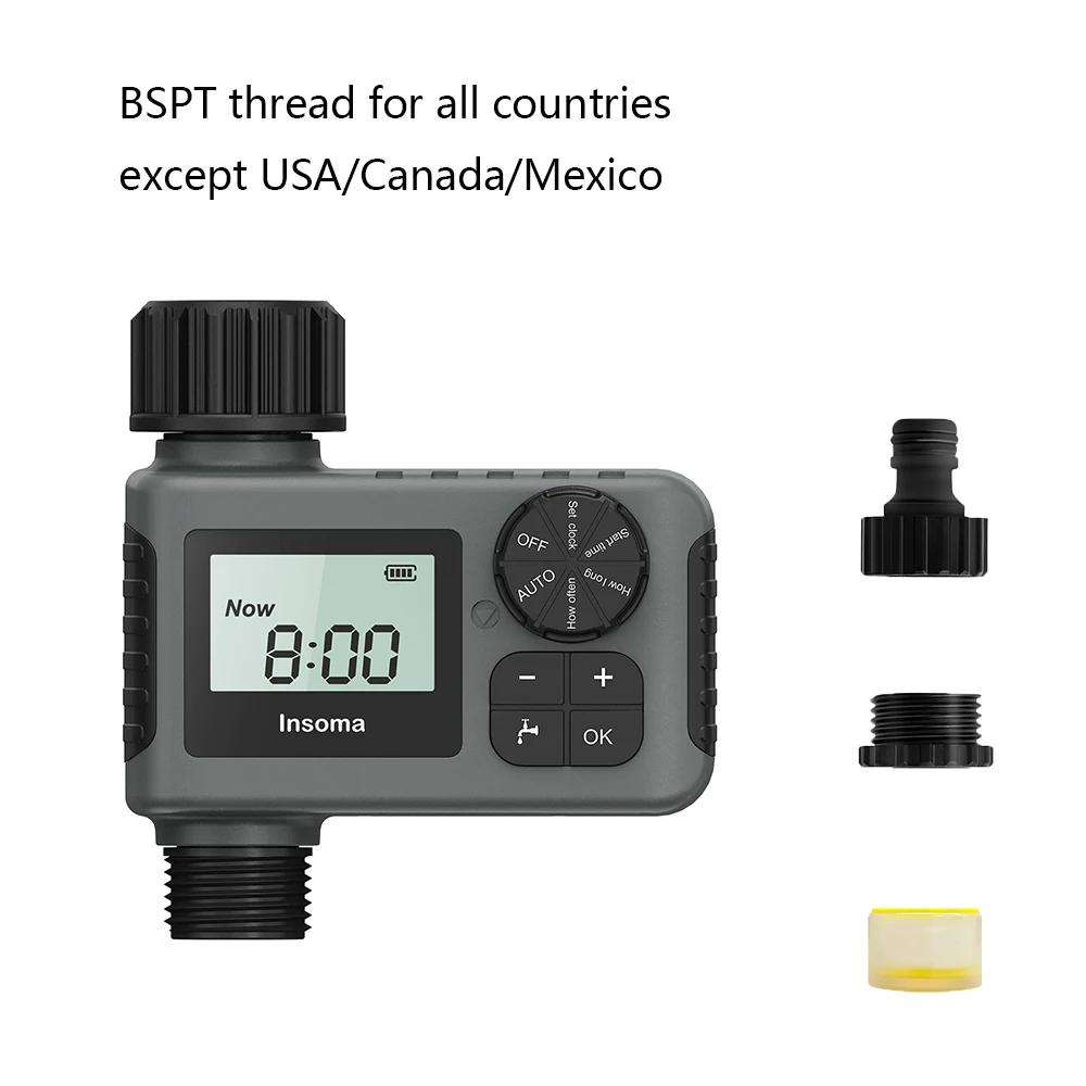 Новейший автоматический таймер подачи воды, интеллектуальная система полива, таймер для полива, садовый программатор, ЖК-дисплей IPX5