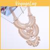 Long Necklace Vintage Multi Layered Collarbone Chain For Enthusiasts Fashion