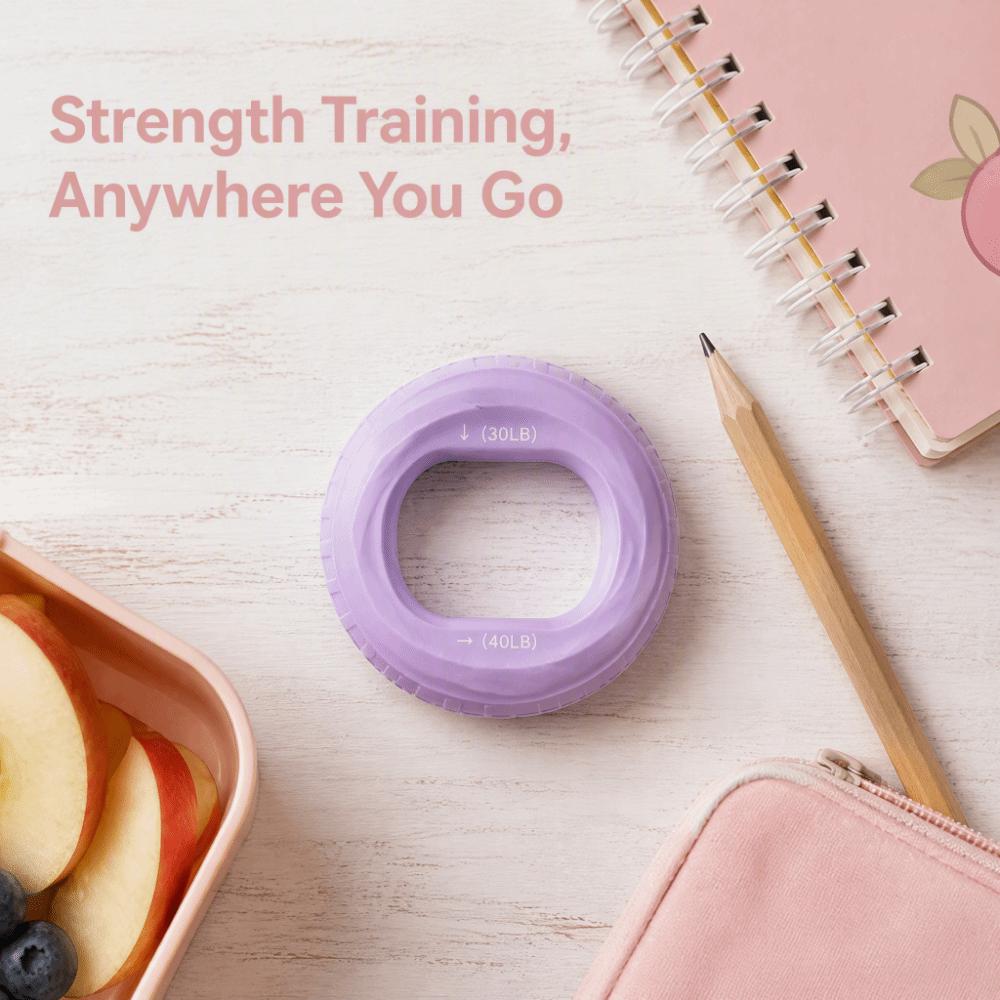 Dual Resistance Hand Gripper Silicone Material Wrist Trainer Hand Fitness Grip Ring Finger Workout