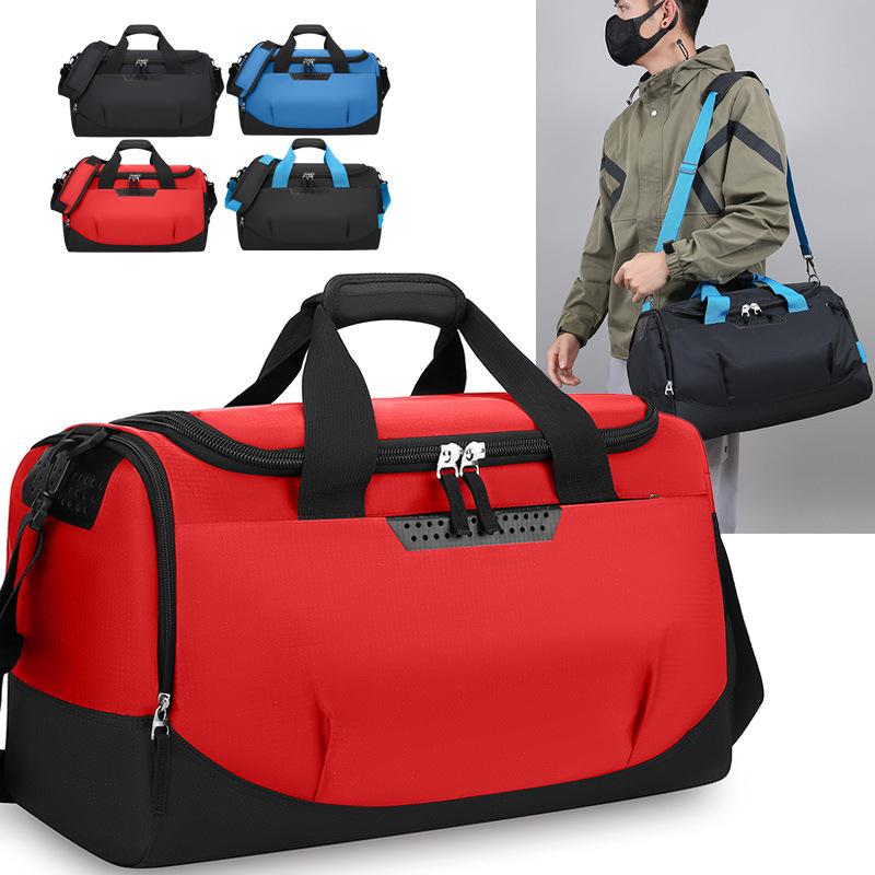 New fitness bag with separate compartments for wet and dry items, Korean-style casual travel bag, large-capacity yoga and swimming bag