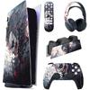 PlayVital Костюм Клоуна Убийцы Полный Комплект Наклеек для Консоли ps5 Цифровое Издание, Виниловая Наклейка-Чехол для Контроллера ps5 и Зарядной Станции &