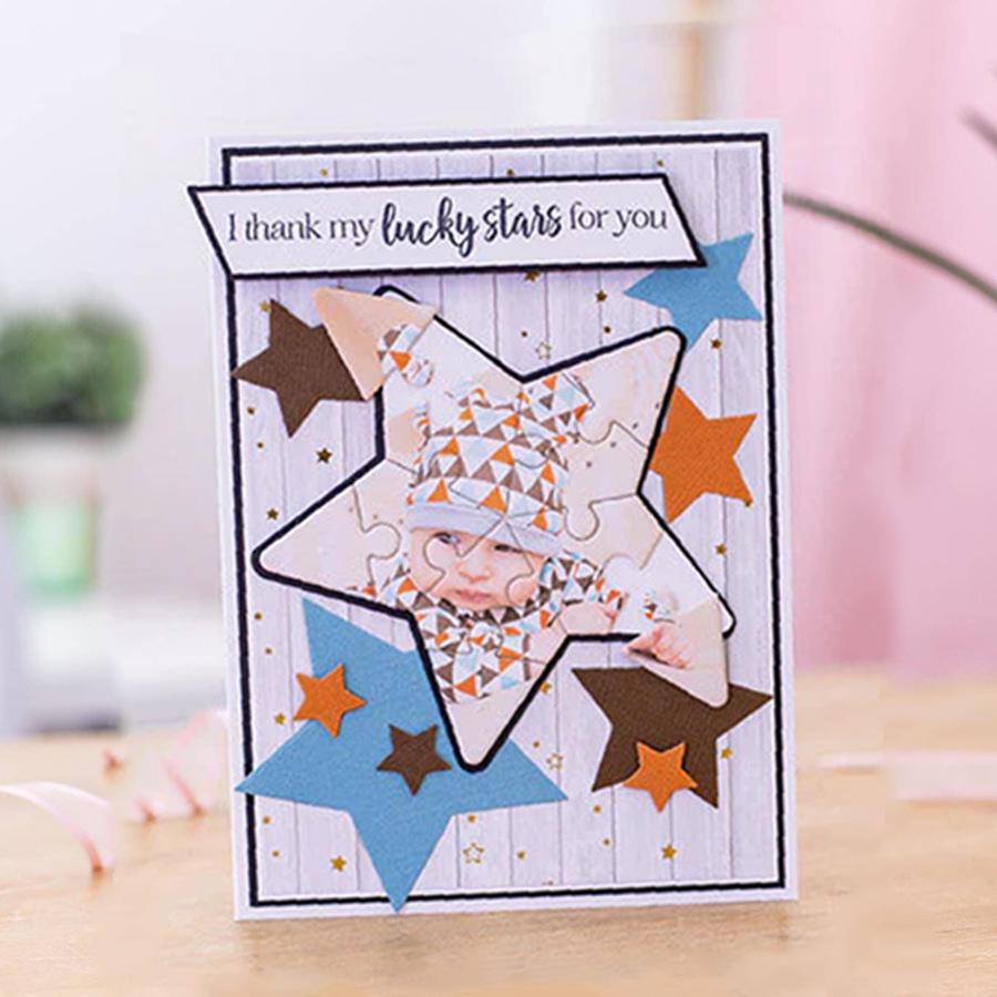 6410 Star-shaped Carbon Steel Puzzle DIY Cutting Die, May 2024 Release