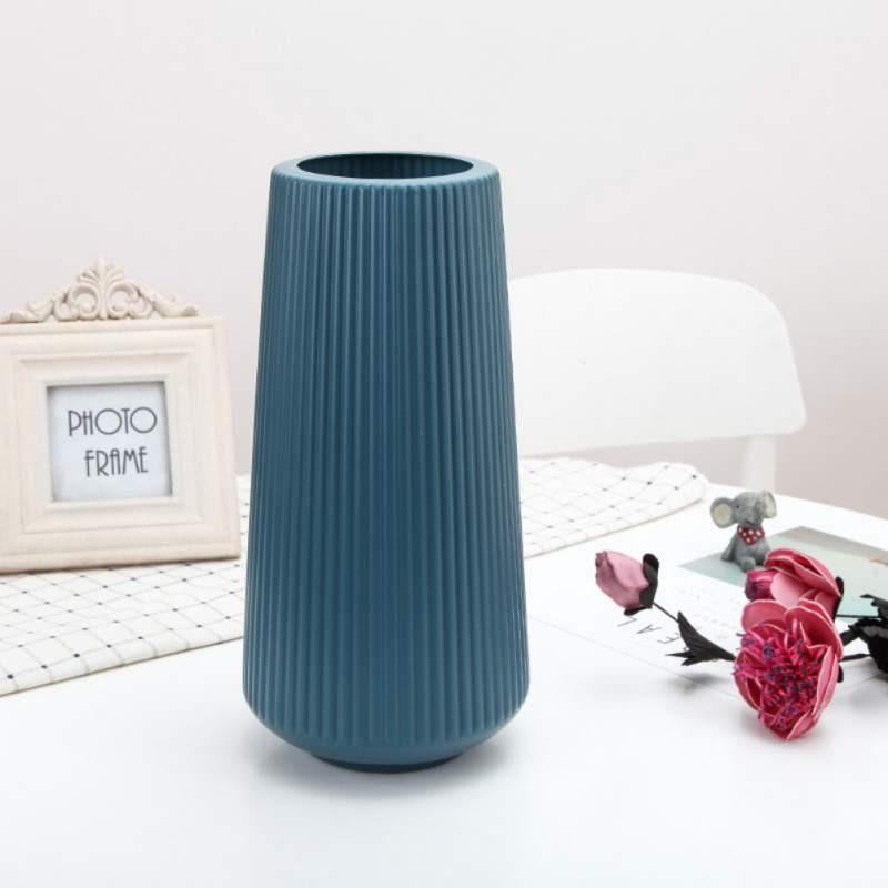 INS Plastic Vase Simple Vase Flower Arrangement Container Storage Bottle for Flowers Living Room Modern Home Decor