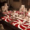 1PC Vortex Linen Meal Mat Are Durable and Suitable for Families for Holiday Dining Decoration Festive and Beautiful