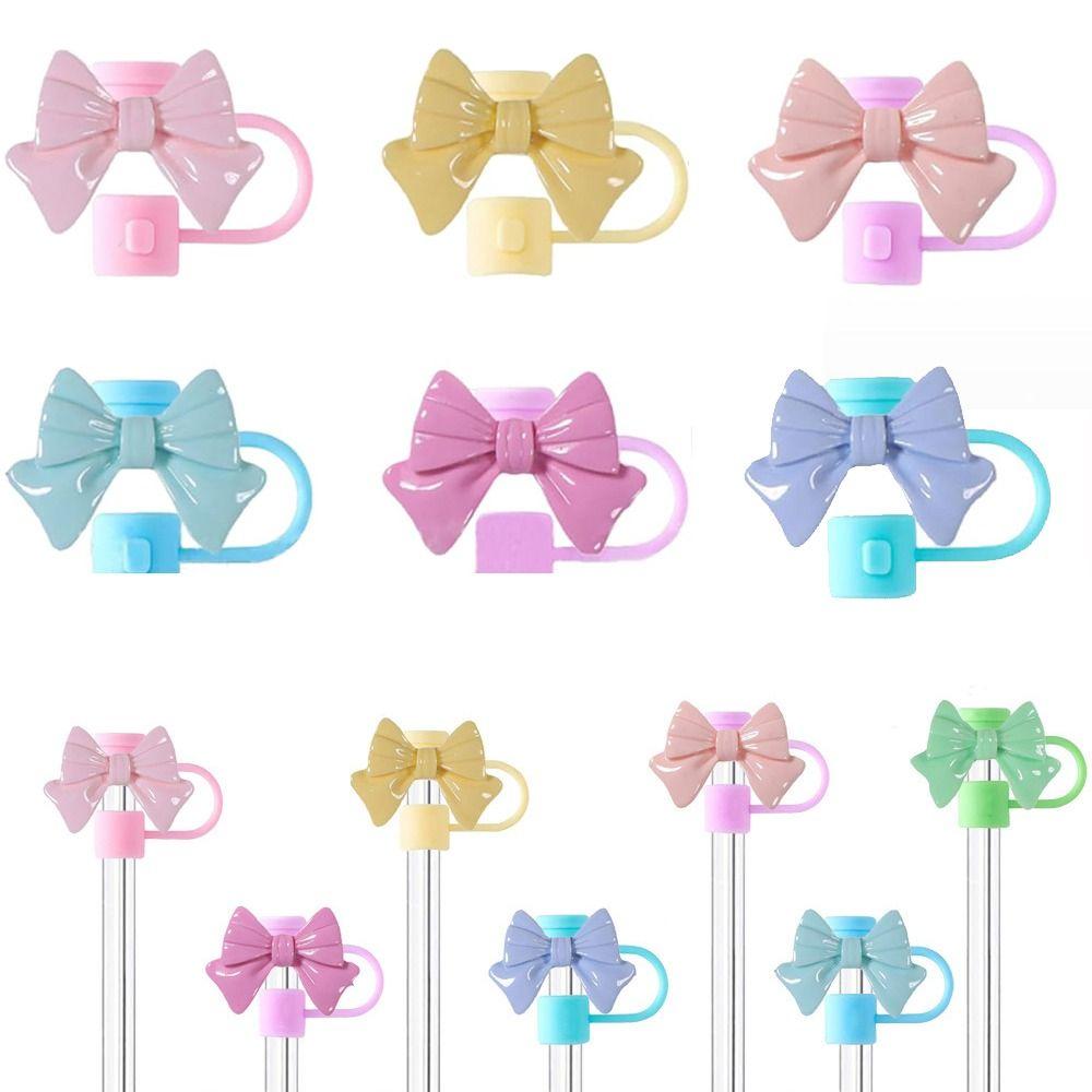 Splash Proof Silicone Straw Tips Cover Reusable Dust-Proof Straw Caps for Stanleys Bar