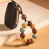 Charm Wooden Beaded Pendant Tibet Beads Lanyard Creative Car Key Ring  Backpack Decor