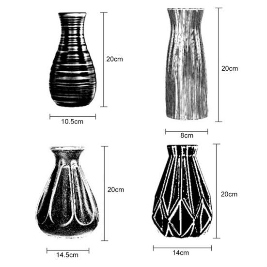 Пластиковый небьющийся цветочный горшок, ваза, современный кабинет, прихожая, свадебный декор
