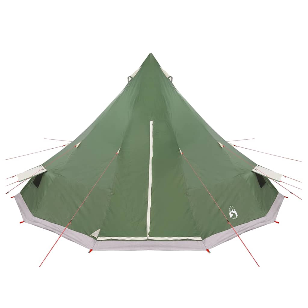 Tipi Tent with Roof and Storage Green 560 x 560 x 300 cm Taffeta