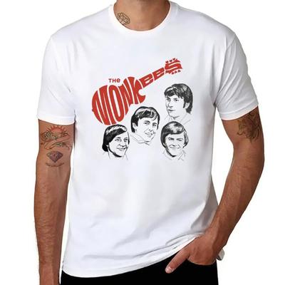 Monkees Tshirt Short Sleeve Tee Heavyweights Kawaii Clothes Unisexs Tshirts