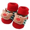 Terry Socks for Infants 0-12 Months Christmas Pattern Warm Cotton Socks Warm & Protective Socks for Indoor & Outdoor Use