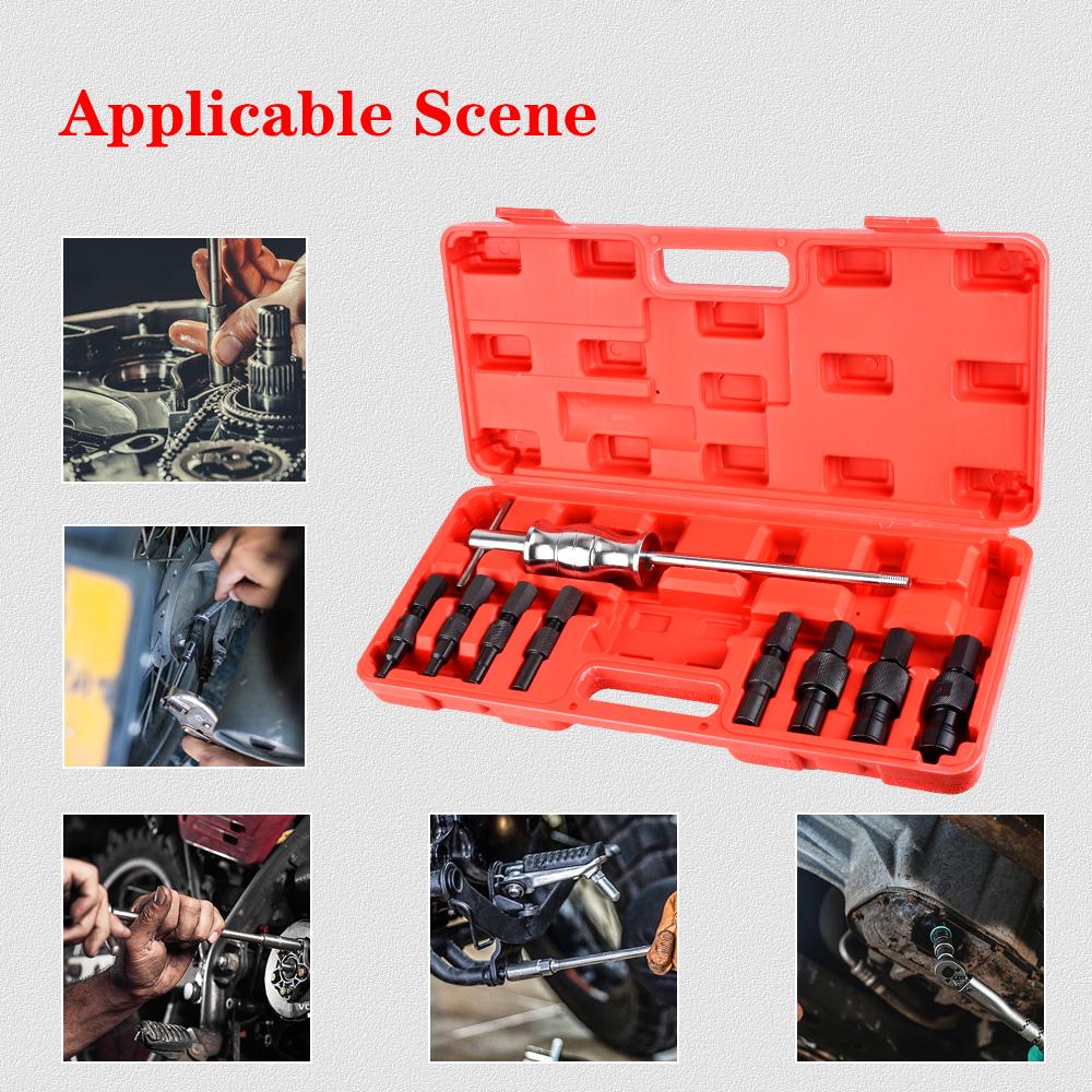 Disassembly Kit Car Repair Tools Blind Hole Bearing Extractor Bearing Removal Tools 9PCS/set Armature Bearing Pullers