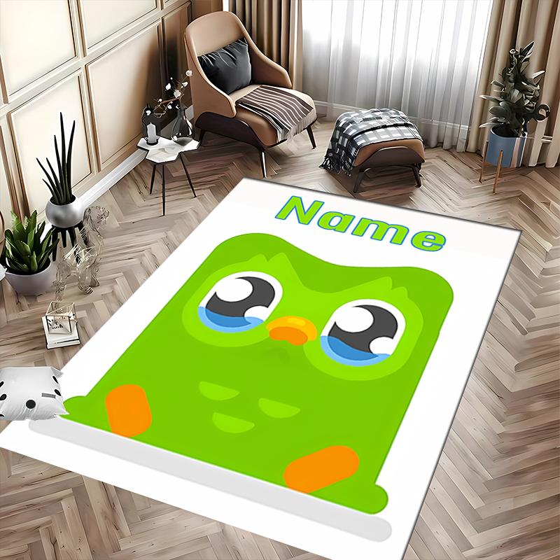 Custom personalization Duolingo Area Rug - Perfect For Kitchen, Bathroom,Laundry Room Decor Large Size Available,Gift All Seasons