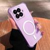 Чехол для Xiaomi 15T Pro Милый с подушками безопасности по углам Пастельный Матовый Магнитный Корпус Полуударопрочный Чехол для Телефона