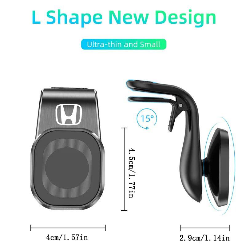 Magnetic Car Phone Holder Air Vent Clip Mount 360 Rotation Support for Honda Mugen Power Odyssey Polit Civic Accord CRV Hrv Jazz XI6