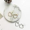1 пара женских полых в форме сердца висячих серег-крючков в форме сердца, ювелирные изделия, подарок