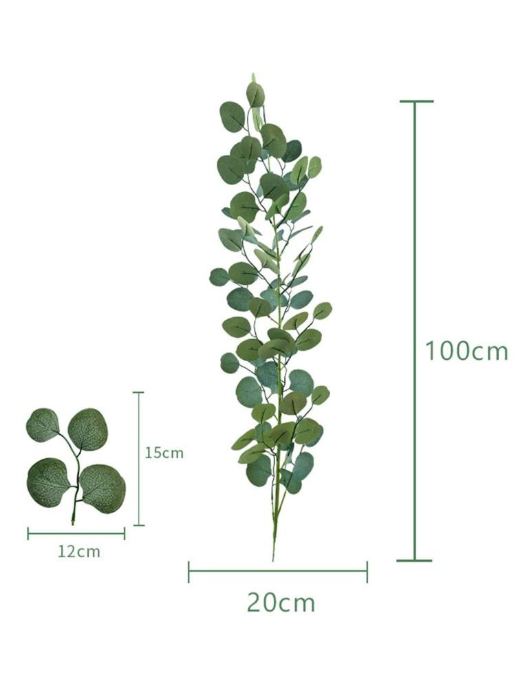 2 шт. искусственные листья бамбука стебли растений 100 см длинный стебель стебель эвкалипта шелковицы искусственная зелень искусственные растения для свадьбы украшение дома