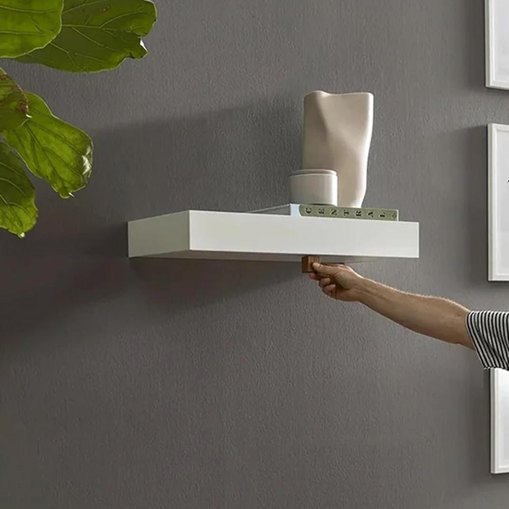 Деревянная скрытая плавающая полка с секретным отделением, стеллаж для хранения, настенные скрытые полки для домашнего декора